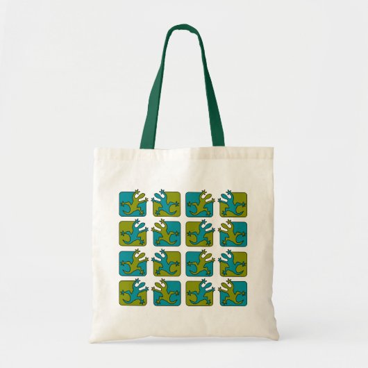 Gecko / Lizard bag - kies stijl en kleur Tote Bag (Voorkant)