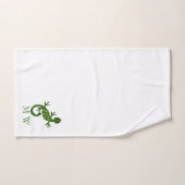 Gecko Lizard Design Monogrammed Bad Handdoek (Handdoek)