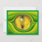 GECKO LIZARD DRAGON EYE INVITATION ZIE JE PARTIJ KAART (Voorkant)