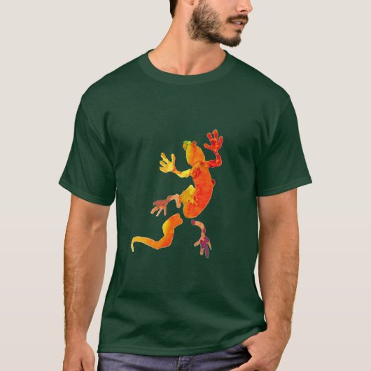 Gecko lizard eco reptiel t-shirt (Voorkant)