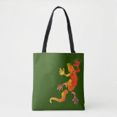 Gecko lizard eco reptiel tote bag (Voorkant)