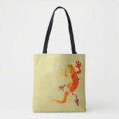 Gecko lizard eco reptiel tote bag (Voorkant)