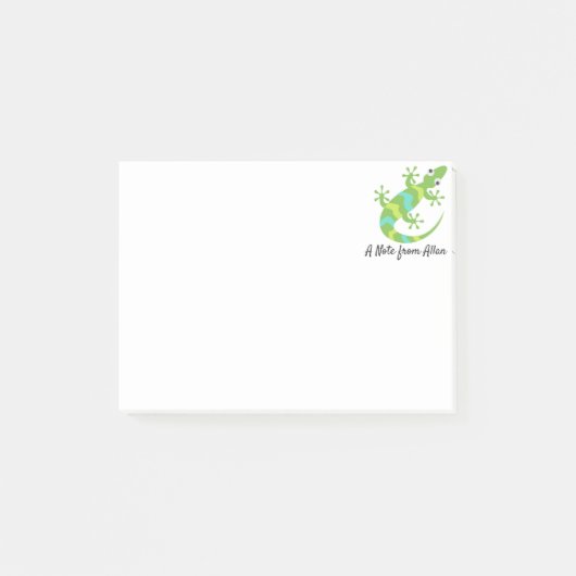 Gecko Lizard Emoji Post-it® Notes (Voorkant)