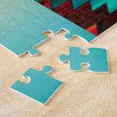 Gecko Lizard en Sun Jigzaag Puzzle Legpuzzel (Zijkant)