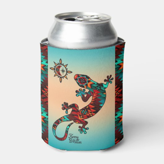 Gecko Lizard en Sun Koelbox Blikjeskoeler (Blikje Voorkant)