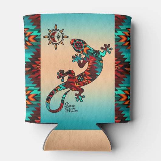 Gecko Lizard en Sun Koelbox Blikjeskoeler (Achterkant)