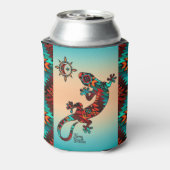 Gecko Lizard en Sun Koelbox Blikjeskoeler (Blikje Achterkant)