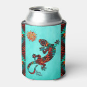 Gecko Lizard en Sun Koelbox Blikjeskoeler (Blikje Voorkant)