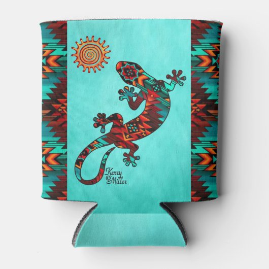 Gecko Lizard en Sun Koelbox Blikjeskoeler (Voorkant)