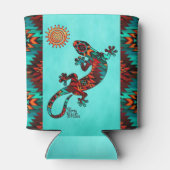 Gecko Lizard en Sun Koelbox Blikjeskoeler (Achterkant)