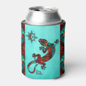 Gecko Lizard en Sun Koelbox Blikjeskoeler (Blikje Voorkant)