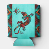 Gecko Lizard en Sun Koelbox Blikjeskoeler (Achterkant)