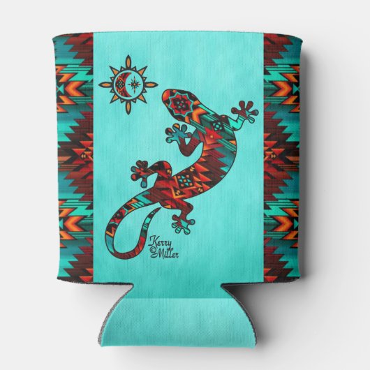 Gecko Lizard en Sun Koelbox Blikjeskoeler (Achterkant)