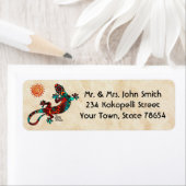 Gecko Lizard en Sun Label (Insitu)