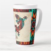 Gecko Lizard en Sun Latte Mok (Rechterhoek)