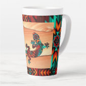 Gecko Lizard en Sun Latte Mok (Rechterhoek)