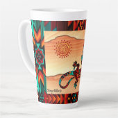 Gecko Lizard en Sun Latte Mok (Linkerhoek)