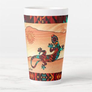 Gecko Lizard en Sun Latte Mok
