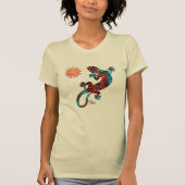 Gecko Lizard en Sun T-Shirt (Voorkant)