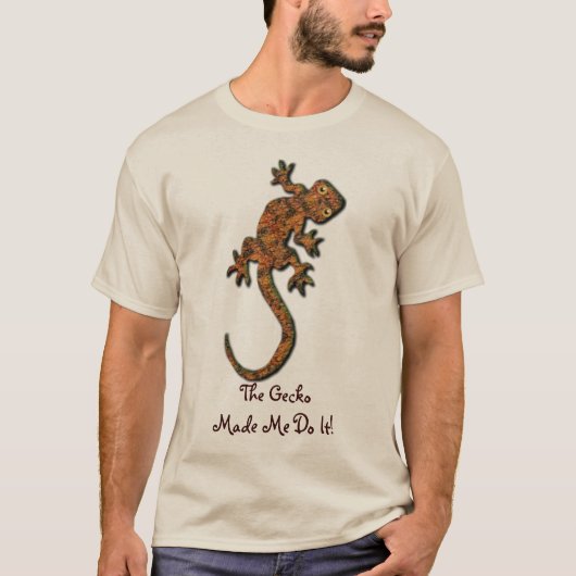 Gecko Lizard Funny Animal-lover T-Shirt (Voorkant)