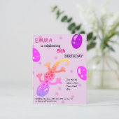 Gecko Lizard Kids Verjaardag Party Kaart (Staand voorkant)