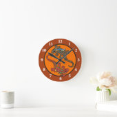Gecko Lizard Mexican Theme Wall Clock Ronde Klok (Huis)