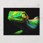 Gecko Lizard Rainbow Colors Briefkaarten (Voorkant)