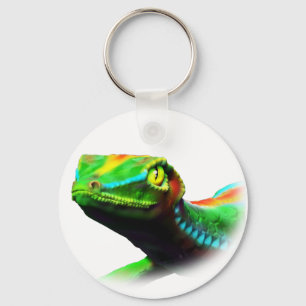 Gecko Lizard Rainbow Colors Sleutelhanger