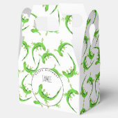 Gecko Lizard Reptile Birthday Party Bedankdoosjes (Geopend)