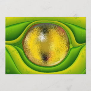 Gecko Lizard Reptile Eye Blank Invites Kaart