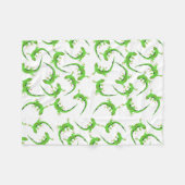 Gecko Lizard Reptile Pattern Fleece Deken (Voorkant (Horizontaal))