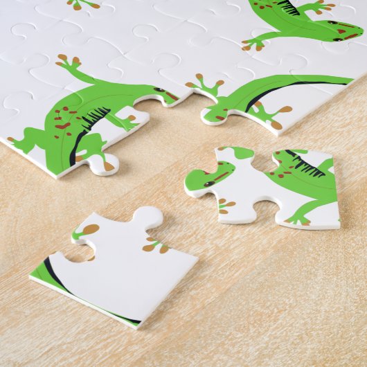 Gecko Lizard Reptile Pattern Legpuzzel (Zijkant)