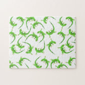 Gecko Lizard Reptile Pattern Legpuzzel (Horizontaal)