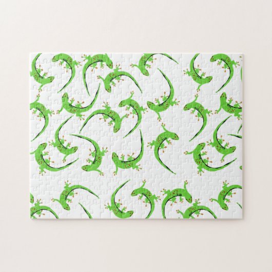 Gecko Lizard Reptile Pattern Legpuzzel (Horizontaal)