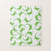 Gecko Lizard Reptile Pattern Legpuzzel (Verticaal)