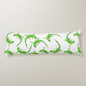 Gecko Lizard Reptile Pattern Lichaamskussen (Achterkant)