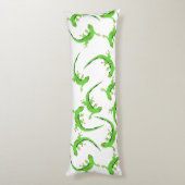 Gecko Lizard Reptile Pattern Lichaamskussen (Achterkant (Verticaal))