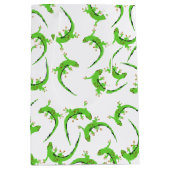 Gecko Lizard Reptile Pattern Medium Cadeauzakje (Voorkant)
