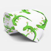 Gecko Lizard Reptile Pattern Stropdas (Opgerold)