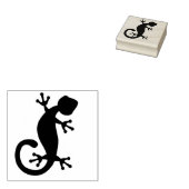 Gecko Lizard Rubberstempel (Gestempeld)