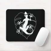 Gecko Lizard Silhouette Muismat (Met muis)