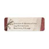 Gecko - Lizard, Stucco en Stone Southwest Address Etiket (Voorkant)