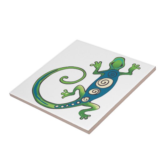 Gecko Lizard Tegeltje (Zijkant)