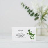 Gecko Lizard Visitekaartje (Staand voorkant)