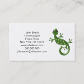 Gecko Lizard Visitekaartje (Voorkant)