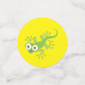 Gecko Lizards Birthday Party Cute Kinder Confetti (Kleine voorkant)