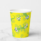 Gecko Lizards Birthday Party Cute Kinder Paper Cup Papieren Bekers (Rechts)