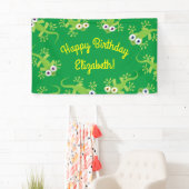 Gecko Lizards Birthday Party Cute Kinder Spandoek (Insitu)