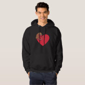 Gecko Love Crested Gecko Lover Gecko Heart Cute Cr Hoodie (Voorkant volledig)
