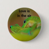 Gecko Love Ronde Button 5,7 Cm (Voorkant)